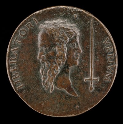 Janiform hoofd [achterkant], 1495-1496 door Adriano Fiorentino