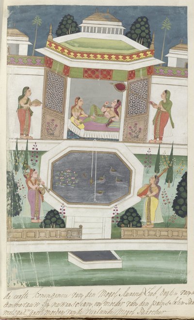 De eerste koningin van de Mogol Aurangzeb door Adrianus Canter Visscher