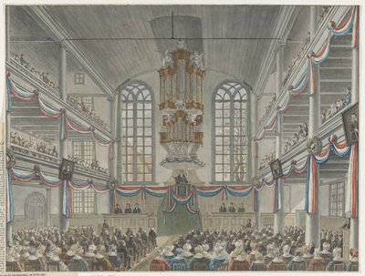 Viering van het tweehonderdjarig bestaan van het Seminarium van Remonstranten, 1834 door Adrianus Gerardus van Schoone
