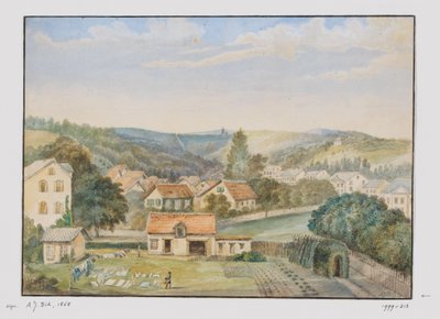 Gezicht op Soden-am-Taunus, Duitsland door Adrianus Johannes Bik