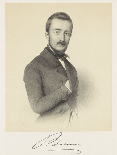 Portret van Johannes Bosboom door Adrianus Johannes Ehnle