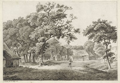Dorpsgezicht door Adrianus Serné