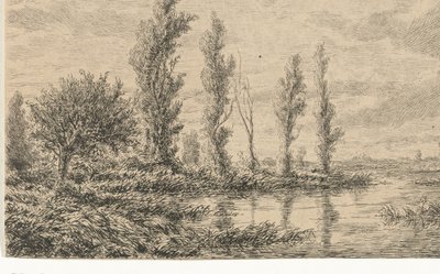 Rivierlandschap door Adrianus van Everdingen