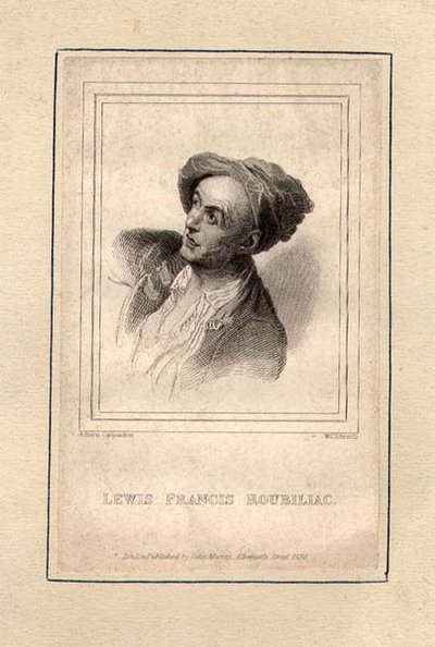 Portret van Louis Francois Roubillac (1702-62), gegraveerd door W.C. Edwards door Adrien (after) Carpentiers