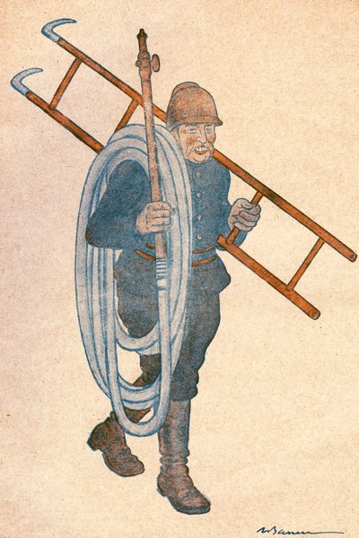 Joseph NOULENS (1864-1944), Franse politicus. Tekening door Adrien Barrere (1874-1931) voor FANTASIO, Nummer 204 van 15 april door Adrien Barrere