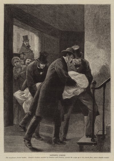 Illustratie voor De Geschiedenis van een Misdaad, door Victor Hugo door Adrien Emmanuel Marie