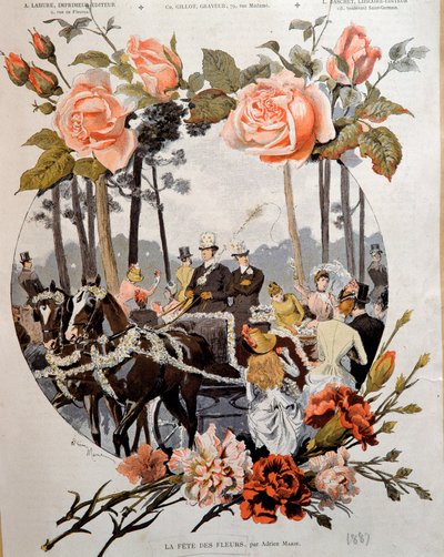 Het bloemenfeest door Adrien Emmanuel Marie
