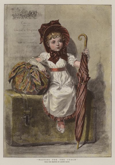 Wachten op de Koets door Adrien Emmanuel Marie