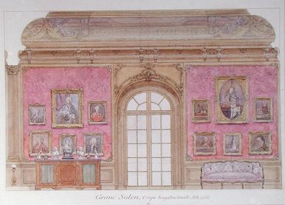 De Grote Salon in het Appartement van Jacques Doucet door Adrien Karbowsky