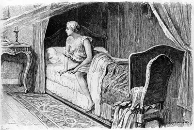 Gravure door Adrien Moreau (1843-1906) ter illustratie van 