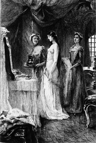 Gravure door Adrien Moreau (1843-1906) ter illustratie van 