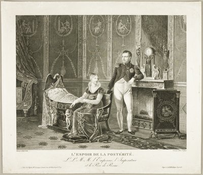 De Hoop van het Nageslacht: De Keizer, Keizerin en Koning van Rome door Adrien Pierre Francois Godefroy