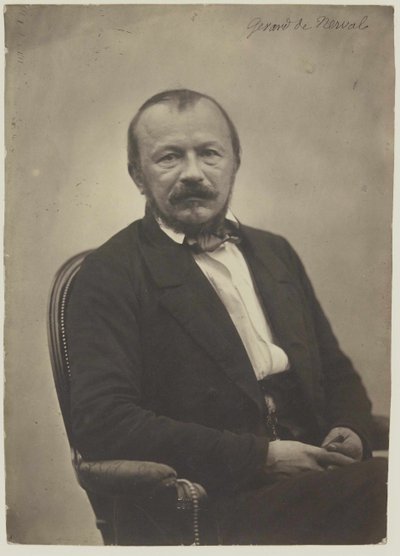Portret van Gérard de Nerval 1808-1855, 1854 door Adrien Tournachon