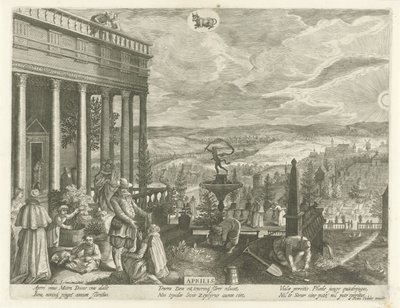 April door Egidius  Sadeler (II)