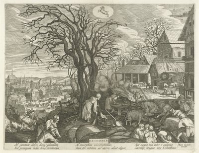 December door Egidius  Sadeler (II)