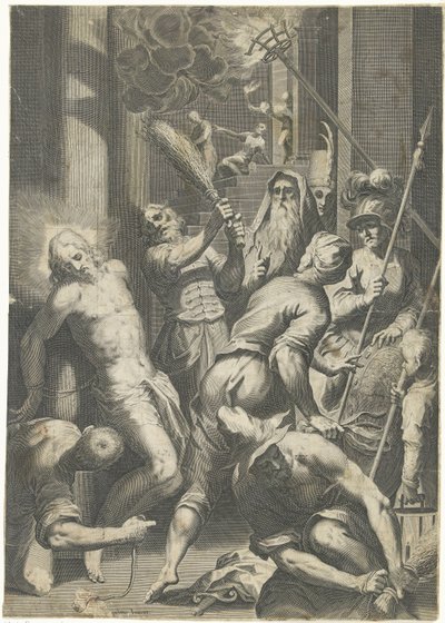 Geseling van Christus door Egidius  Sadeler (II)