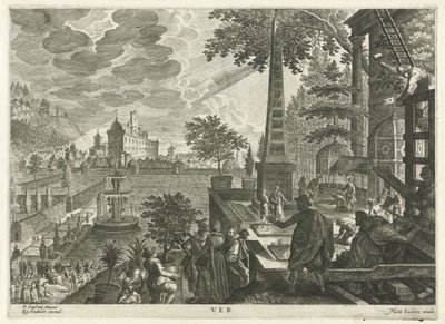 Lente door Egidius  Sadeler (II)