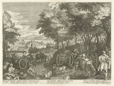 September door Egidius  Sadeler (II)