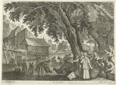 Zomer door Egidius  Sadeler (II)