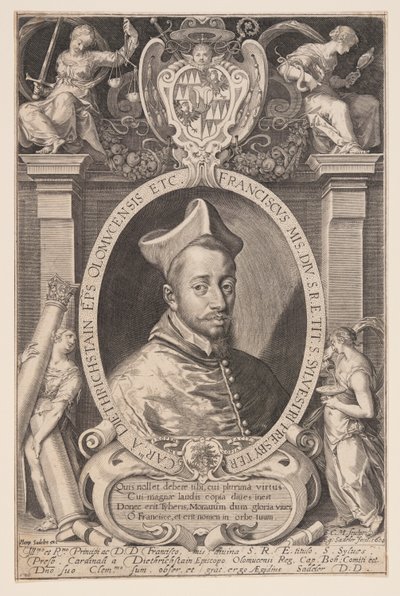 Franz von Dietrichstein, bisschop van Olmütz door Aegidius Sadeler II