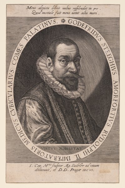 Godfried Steeghuis, arts en kamerheer door Aegidius Sadeler II