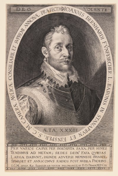 Johannes Bernhardt Fünfkircher, baron van Stanaprun door Aegidius Sadeler II