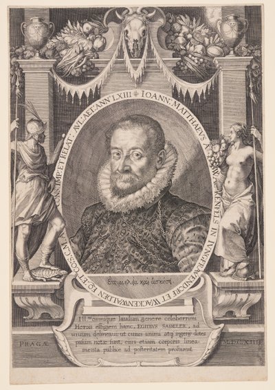 Johannes Matthaeus Wacker von Wackenfels, diplomaat door Aegidius Sadeler II