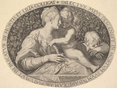 Madonna en Kind door Aegidius Sadeler II