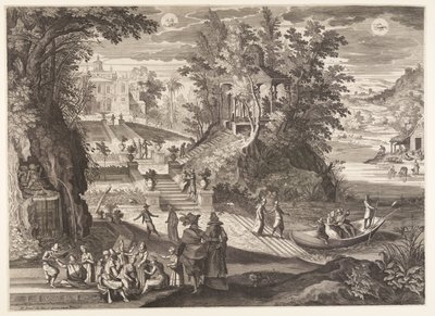 Mei/juni, van De Twaalf Maanden door Aegidius Sadeler II