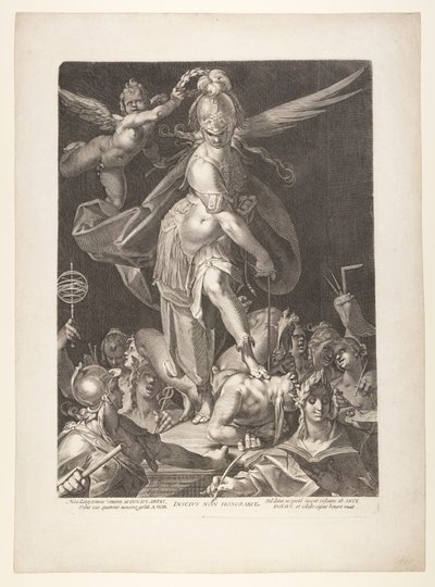 De triomf van de wijsheid door Aegidius Sadeler II