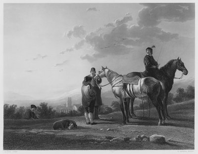 De Ruiters, uit het schilderij in de Koninklijke Collectie (gravure) door Aelbert (after) Cuyp