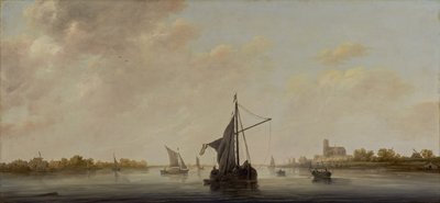 Uitzicht op de Maas bij Dordrecht door Aelbert Cuyp