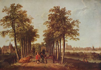 Avenue bij Merdervort door Aelbert Cuyp