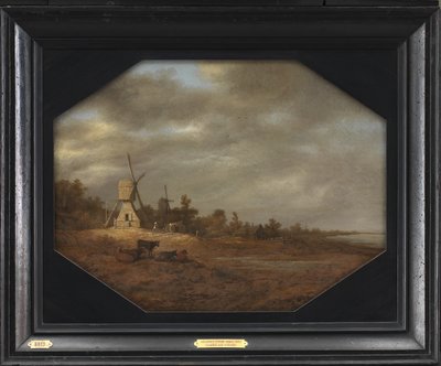 Landschap met windmolens door Aelbert Cuyp
