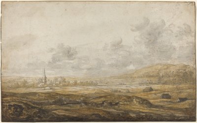 Panoramisch Landschap langs de Rijn door Aelbert Cuyp