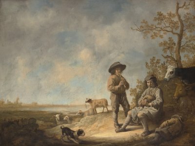 Pijpende herders door Aelbert Cuyp