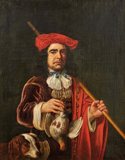 Portret van een sportman door Aelbert Cuyp