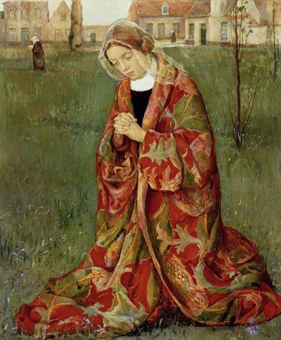 Binnen het Begijnhof, c.1905 door Aelfred Fahey