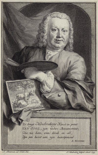 Portret van Jan van Gool door Aert Schouman