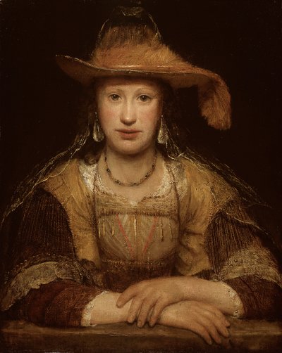 Portret van een jonge vrouw, ca. 1690 door Aernt de Gelder