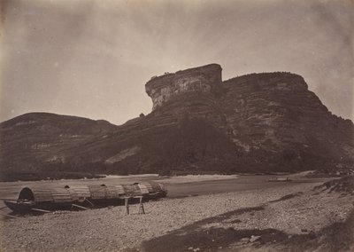 Tempel van Tai-wang bij Wu ü nabij Sing Chang Theemarkt, ca. 1869 door Afong Lai