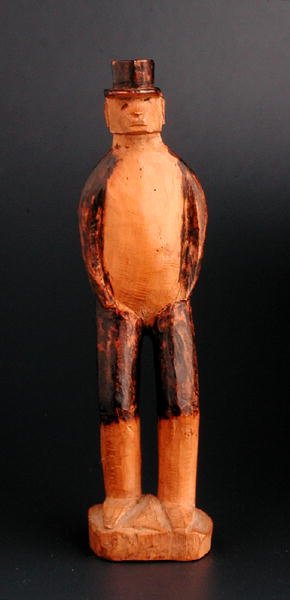 Staand figuur van een Europese man, Zuidoost-Afrika, eind 19e eeuw door African