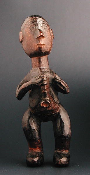 Staande figuur van een Europese man met een pijp, Zuidoost-Afrika, eind 19e eeuw door African
