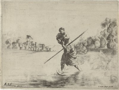 Sint Christoffel door After Adam Elsheimer