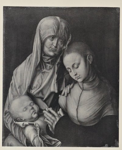 Maagd en kind met Sint-Anne. door After Albrecht Dürer