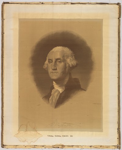 Geweven portret door After Gilbert Stuart
