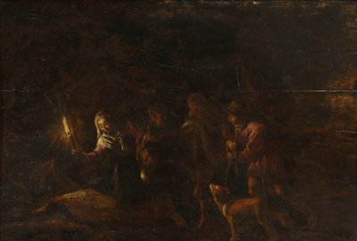 De vlucht naar Egypte door after Jacopo Bassano