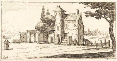 Landschap door After Jacques Callot