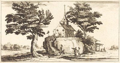 Landschap door After Jacques Callot