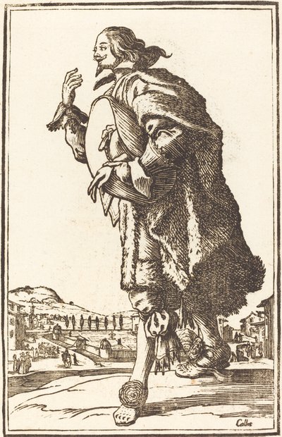 Edelman met Vilten Hoed, Buigend door After Jacques Callot